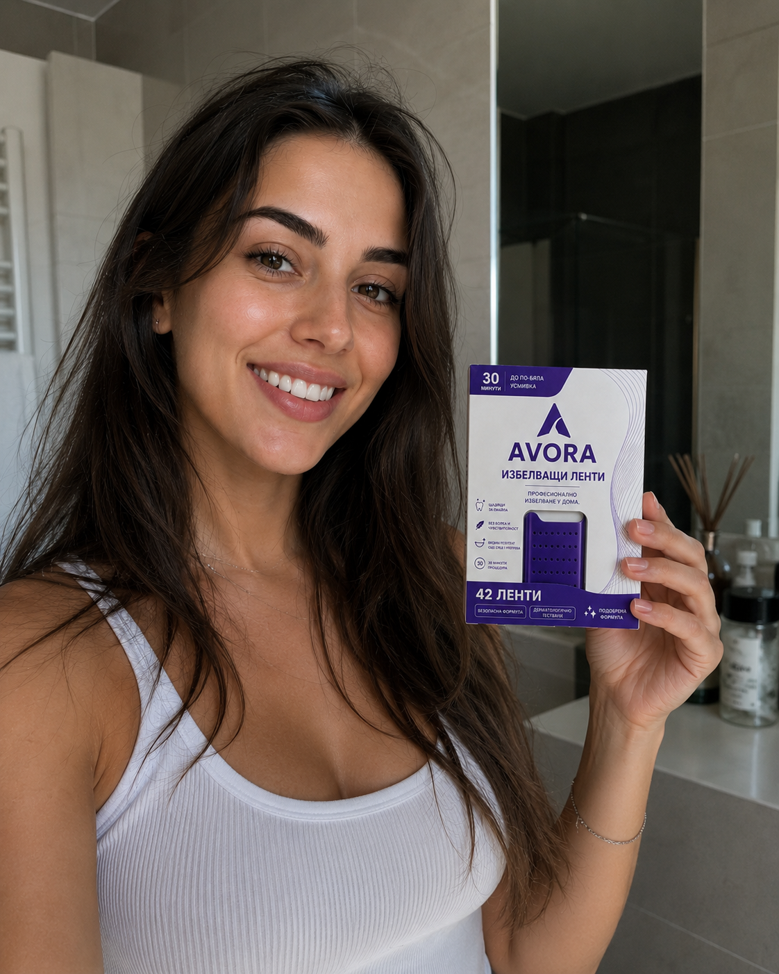 AVORA®-Избелващи лентички за зъби